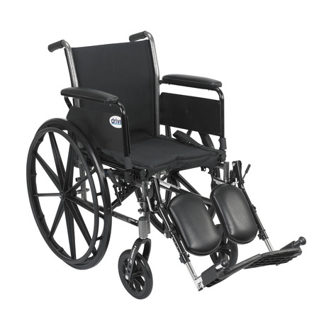 DRIVE MEDICAL Cruiser III Light Weight Wheelchair - 18" Seat k318dfa-elr